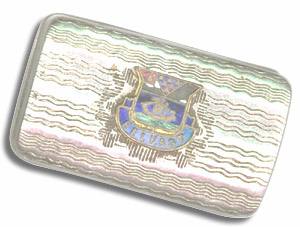 This snuff box belonged to Ned and bears the emblem of the City of Belfast.