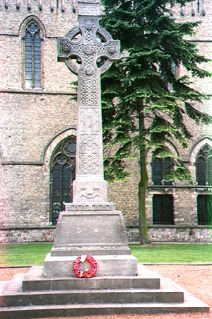 Royal Munster Fusiliers Memorial in Ypres. 