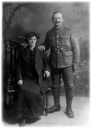 Sergeant Andrew Kinsella with his wife, Mary Sherry.