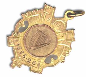 Ned won this medal as a runner-up with St. Mary's United A.F.C. in the Edmund Johnson Cup. He also played with Shelbourne A.F.C. that season.