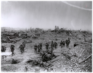 The Battle of Messines Ridge, 1917.